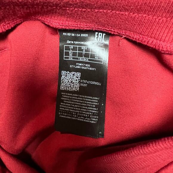 GUESS Los Angeles Jogger Sweatpants Men’s Large Red Logo Track Pants - Picture 5 of 6